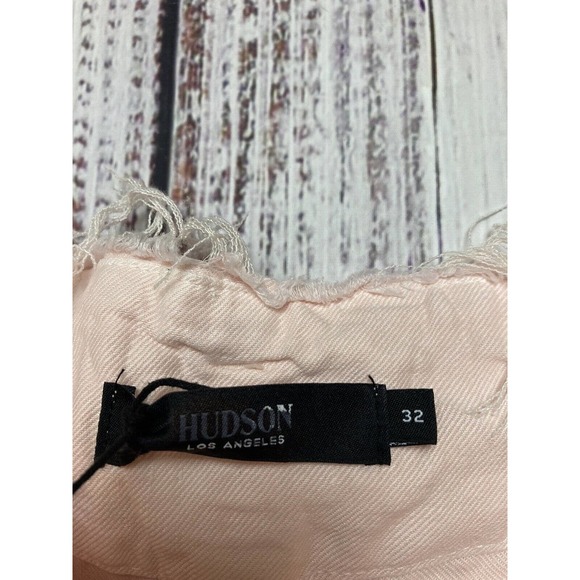 Hudson Shorts NWT Paperbag Pink Belted High Rise Stretch Lightweight Women’s 32 - Picture 5 of 7